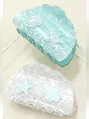 🐚 Coastal Claw Clips